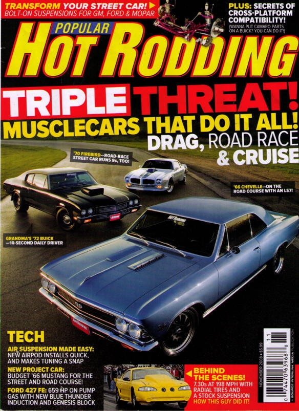 Magnum Force on the cover of Popular Hot Rodding